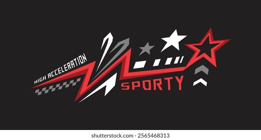 Sport abstract decal sticker sport wrap art vector