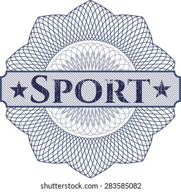 Sport abstract rosette