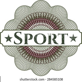 Sport abstract rosette