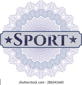 Sport abstract rosette