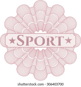 Abstrakte Sportrosette
