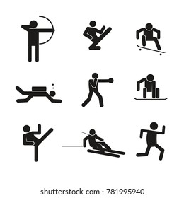 Sport Abstract Symbol Vector Illustration Graphic Set