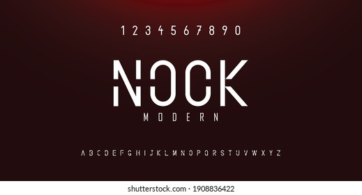 Sport And Action Technology Typography Alphabet Fonts With Bold Style. Strong And Power Letter Font. Vector Illustration