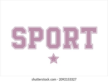 sport active wear design hand drawn 