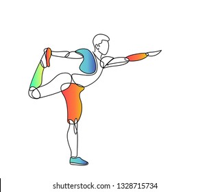 Sport and activity line drawing, Vector Illustration