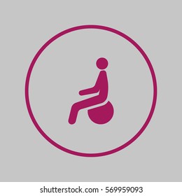 sport, activity on the ball, icon