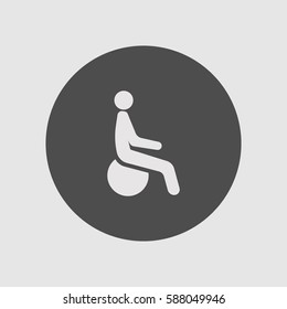 sport, activity on the ball, icon