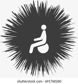 sport, activity on the ball, icon