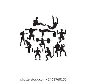 Sport Activity Silhouette, art vector design
