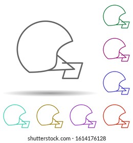sport, American football multi color style icon. Simple thin line, outline vector of sport icons for ui and ux, website or mobile application