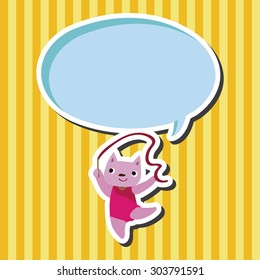 sport animal cartoon elements vector