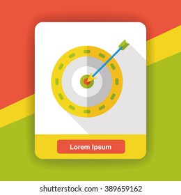 Sport archery flat icon