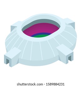 Sport arena icon. Isometric of sport arena vector icon for web design isolated on white background