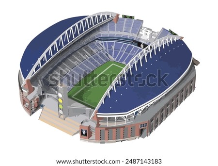 sport arena icon logo sign art ball cup win team league design vector NFL MLB Us Usa Lumen Field Seattle Seahawks eagles fans FIFA World Cup 2026 fc United States America kick off goal super event