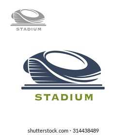 Sport Arena Or Stadium Icon For Sports Game, Tournament Or Building Themes Design