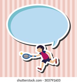 sport athlete flat icon elements background,eps10