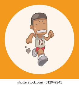 sport athlete runner theme elements
