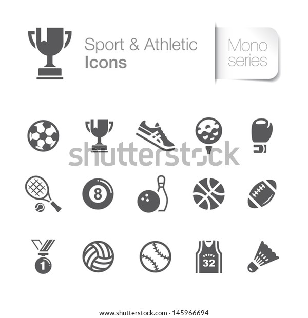 Sport & athletic\
related icons.