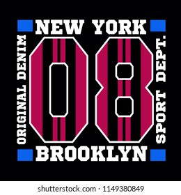 Sport Athletic typography vector illustration for t shirt