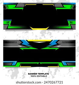 Sport attack banner design concept vector