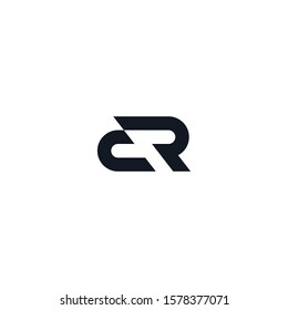 sport automotive logo design for initial letter cr