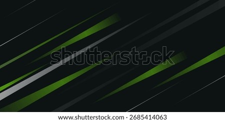 sport background Abstract diagonal speed lines in green, white, and black,vector