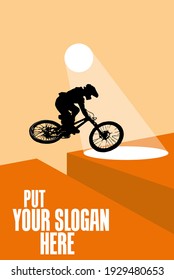 Sport background with active young man for internet banners, social media banners, headers of websites, vector illustration 