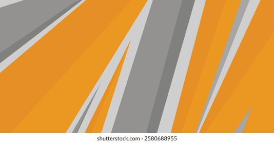 Sport background banner with pointed orange design suitable for racing and gaming themes