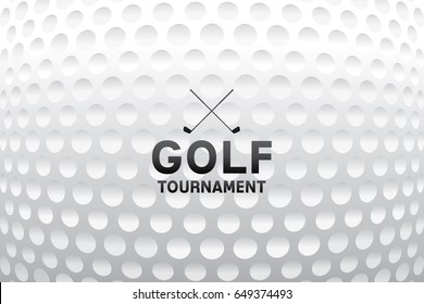 Sport background with golf tournament. Vector illustration