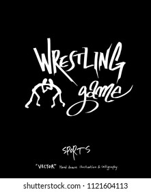 Sport background illustration / vector illustration / blackboard style