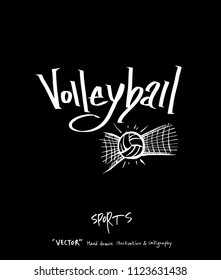 Sport background illustration / vector illustration / blackboard style