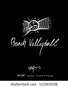 Sport background illustration / vector illustration / blackboard style