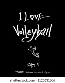 Sport background illustration / vector illustration / blackboard style