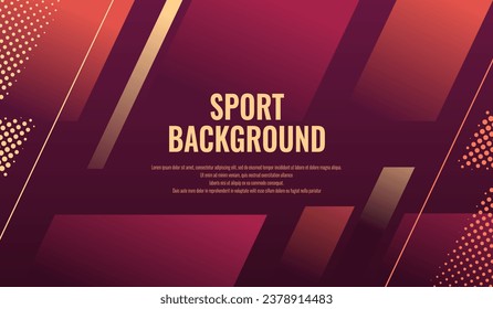 Sport background with lines and stripes design illustration