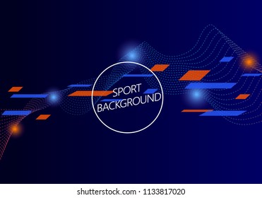 Sport background. Modern sport background for web site, wallpaper, poster, placard and ad. Useful for backdrop, cover, banner and print materials. Creative art concept, vector illustration, eps 10