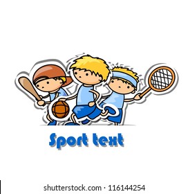 Sport background, vector illustration for your design
