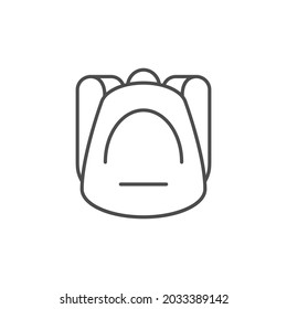 Sport backpack line outline icon