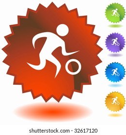 sport badge basketball
