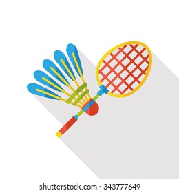 sport badminton flat icon