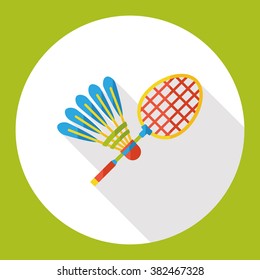 sport badminton flat icon