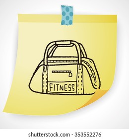 sport bag doodle