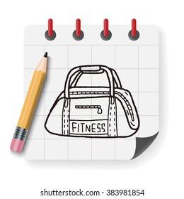 sport bag doodle