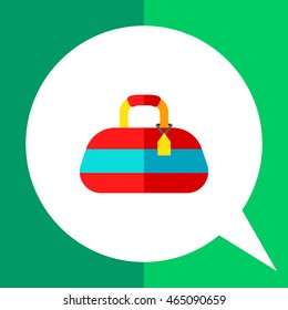 Sport bag flat icon