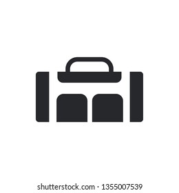 sport bag flat vector icon