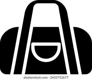 sport bag glyph icon illustration vector