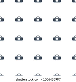 sport bag icon pattern seamless white background. Editable filled sport bag icon. sport bag icon pattern for web and mobile.