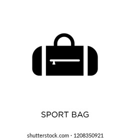 Sport bag icon. Sport bag symbol design from Gym and fitness collection. Simple element vector illustration on white background.