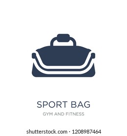 Sport bag icon. Trendy flat vector Sport bag icon on white background from Gym and fitness collection, vector illustration can be use for web and mobile, eps10