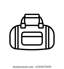 sport bag icon vector design template in white background