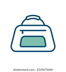 sport bag icon vector design template in white background